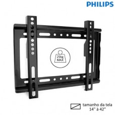 Suporte Universal Fixo para TV/Monitor LCD/LED/Plasma de 14" a 42" Pol Suporta até 25kg Philips SQM3300